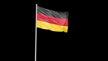 Albania National Flag Flying Video HD 4K