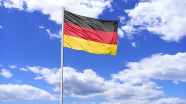 Albania National Flag Flying Video HD 4K