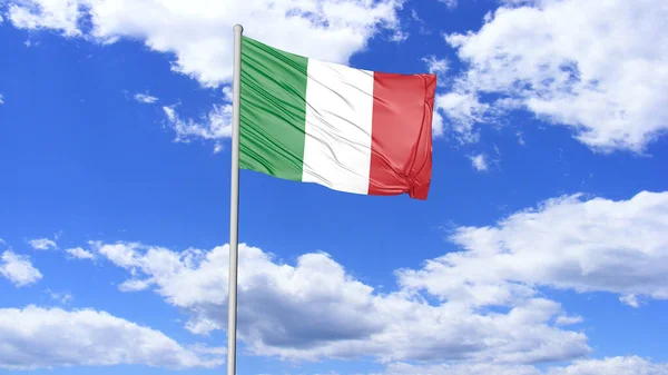 Italy Flag Flying Sky Image — Foto Stock