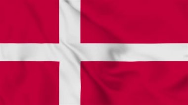 Denmark flag Flying animation