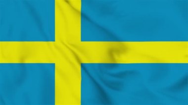 Sweden flag Flying animation