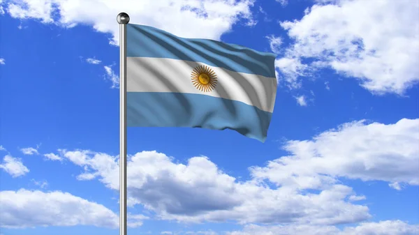Argentina National Flag Flying Images