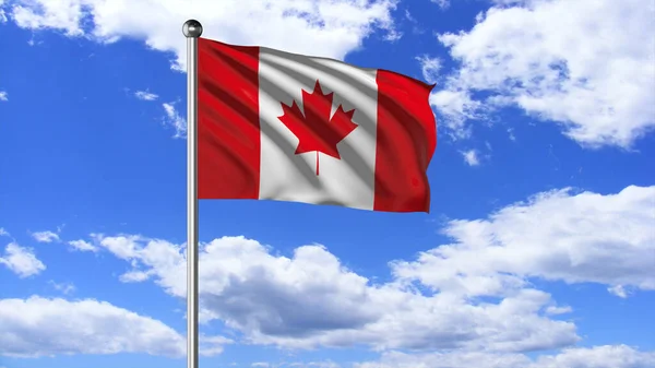 Canada National Flag Flying Images — Zdjęcie stockowe