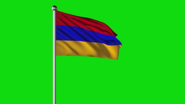 Armenia National Flag Flying Video — Stock video