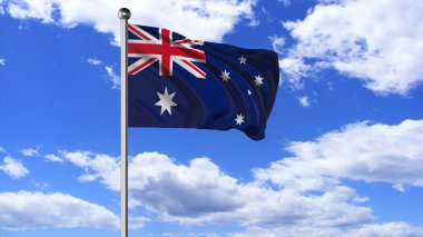 Australia National Flag Flying 4K Image