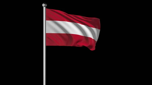 Austria National Flag Flying Image — Photo