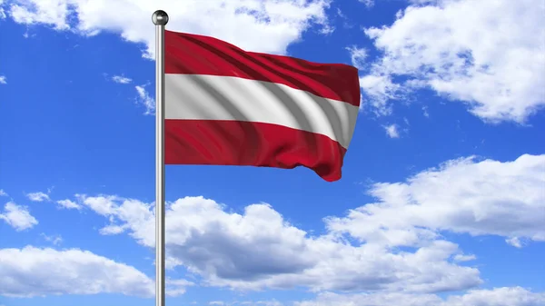 Austria National Flag Flying Image — Zdjęcie stockowe