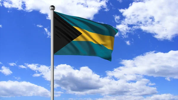 Bahamas National Flag Flying Image — ストック写真