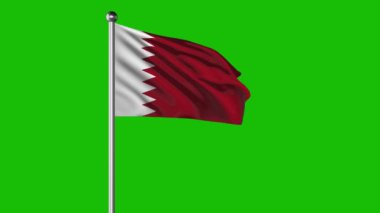 Bahrain Flag Flying 4K Video 
