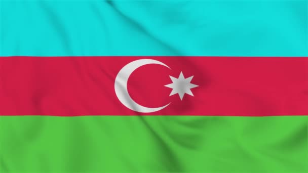 Azerbaijan Flag Flying Video — Stock video