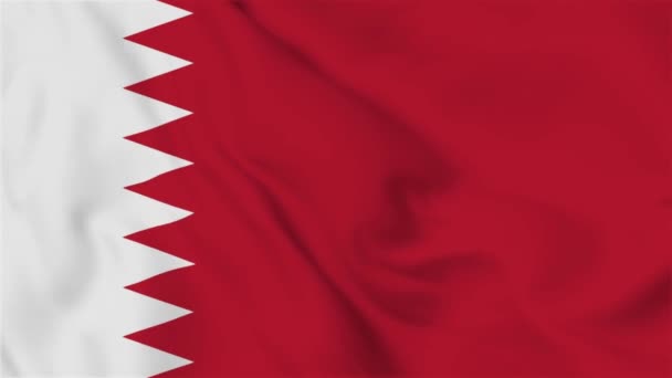 Bahrain Flag Flying Video — Stock Video