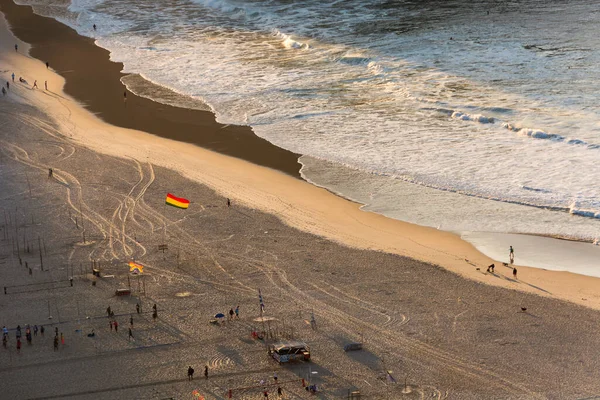 Early in the morning at Leme beach. Rio de janeiro Brazil.