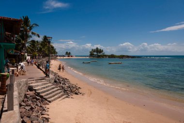 Morro de Sao Paulo, Bahia - Brazil - March 19th, 2012: View of the Second Beach in the village of Morro de So Paulo in Bahia.