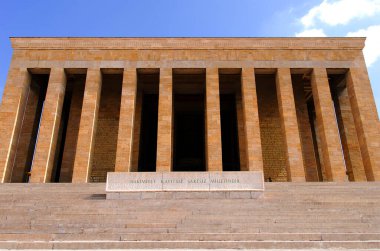 Türkiye Bağımsızlık Savaşı 'nın lideri ve Türkiye Cumhuriyeti' nin kurucusu Mustafa Kemal Atatrk 'ın anıt mezarı. Mebusevi, Aslanl Yol, Ankara, Türkiye - 14 Eylül 2009. 