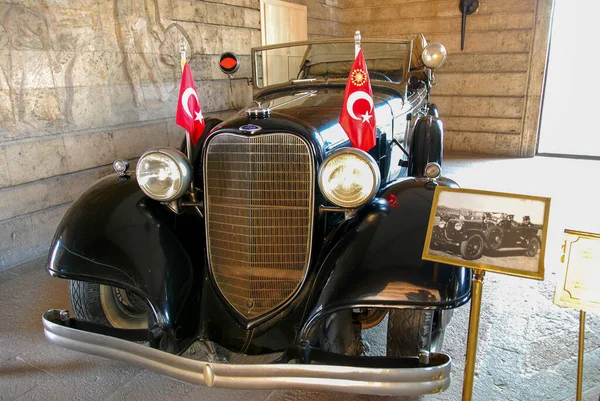 1935 Lincoln Black Mustafa Kemal Ataturk Car Founder Turkish Republic — Stock Photo, Image