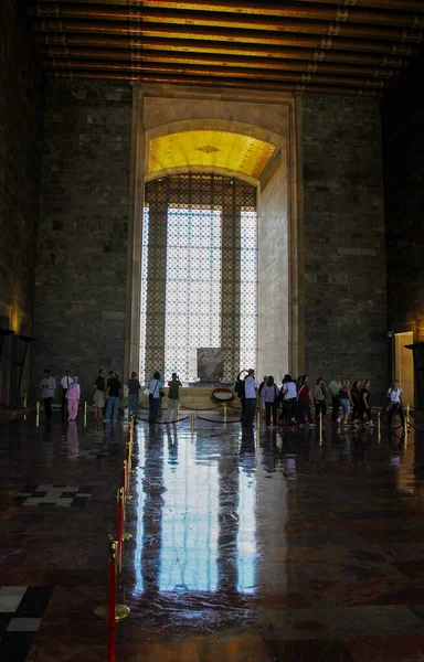 Türkiye Bağımsızlık Savaşı 'nın lideri ve Türkiye Cumhuriyeti' nin kurucusu Mustafa Kemal Atatrk 'ın anıt mezarı. Mebusevi, Aslanl Yol, Ankara, Türkiye - 14 Eylül 2009. 