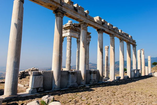 Bergama Turquía Ruinas Acrópolis Pérgamo Pérgamo Ahora Bergama —  Fotos de Stock