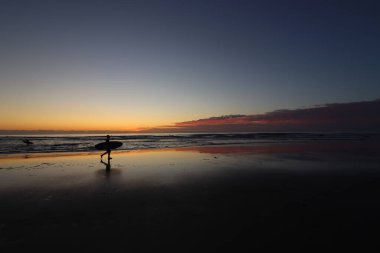 Sunset at the beach, San Diego, California