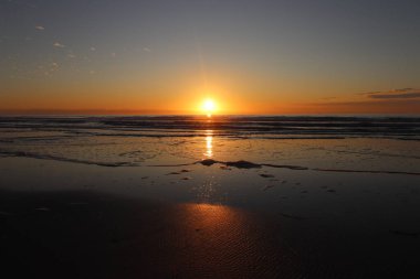 Sunset at the beach, San Diego, California