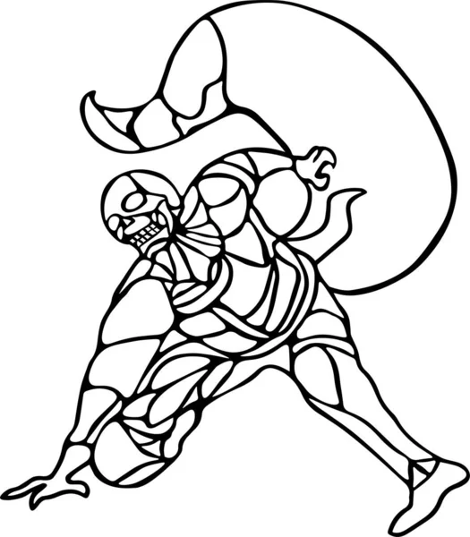 Man Vector Clip Art, Black and White