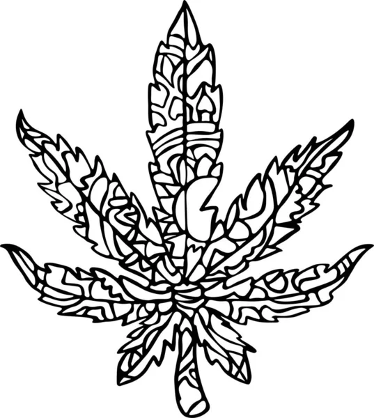 Leaf Vector Clip Art, Black and White