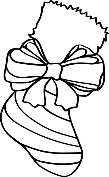 Sock Vector Clip Art, Black and White