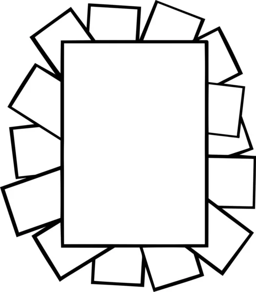 Frame Vector Clip Art, Black and White