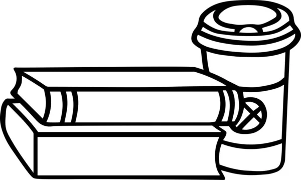 Books Vector Clip Art, Black and White