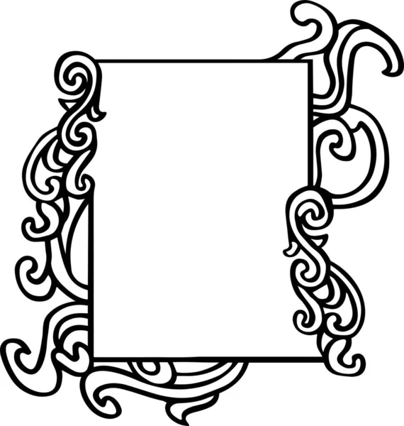 Frame Vector Clip Art, Black and White