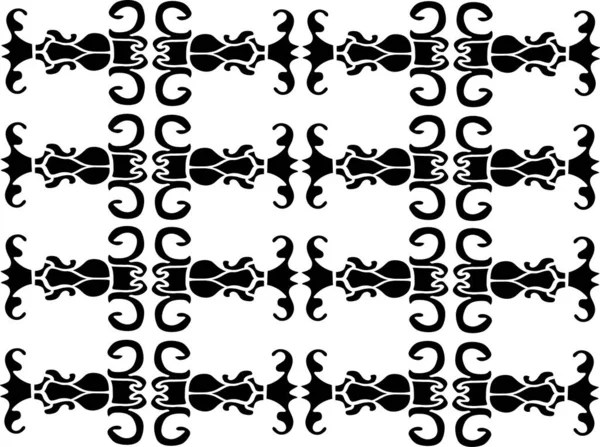 Background Vector Stencil, Black and White