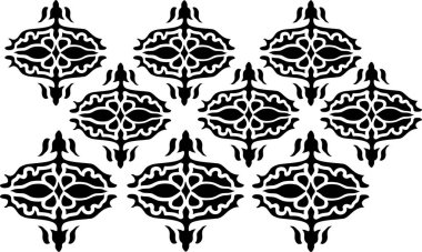 Background Vector Stencil, Black and White