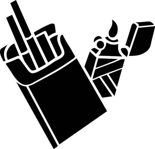 Sigara Vektörü Şablonu, Siyah ve Beyaz