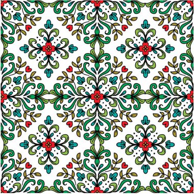 Çiçeksiz desenli mandala dekoratif süsler..