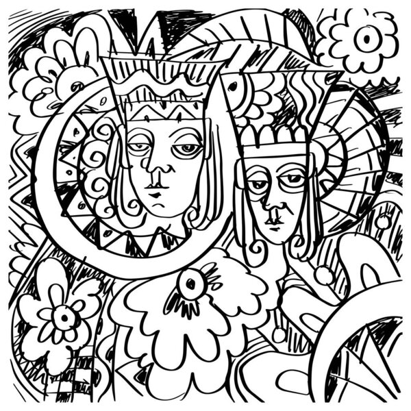 Картинная иллюстрация Дудла.