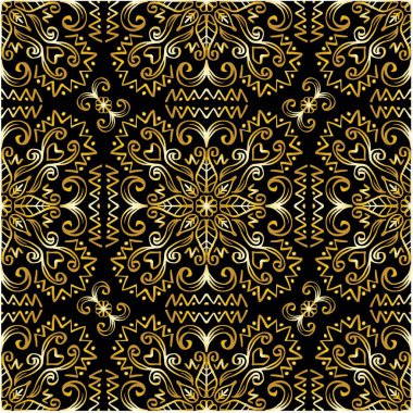 Şatafatlı, dikişsiz çiçek desenli süs.