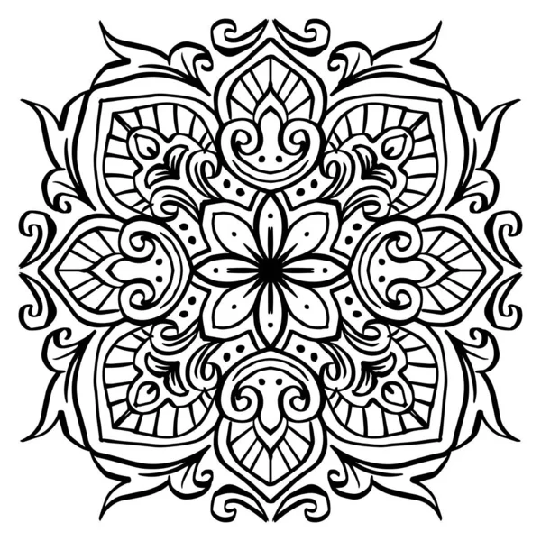 Arrière Plan Décoratif Floral Mandala Design Ornement Rond Décoratif — Image vectorielle