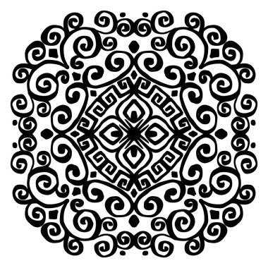 Çin aksesuarlı tasarım için mandala dekoratif yuvarlak.