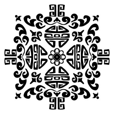 Çin aksesuarlı tasarım için mandala dekoratif yuvarlak.