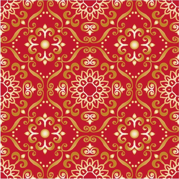 Luxury Seamless Pattern Floral Ornamental Classic — Stockvektor