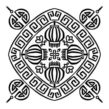 Mandala Çin Yeni Yıl Süsü