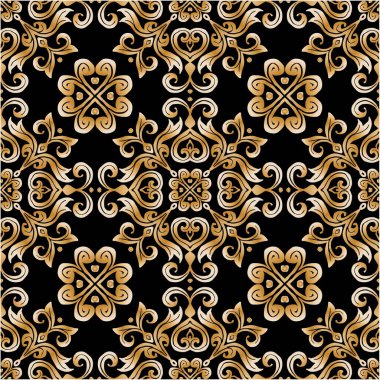 Lüks, dikişsiz desenli, çiçekli süslemeli klasik..