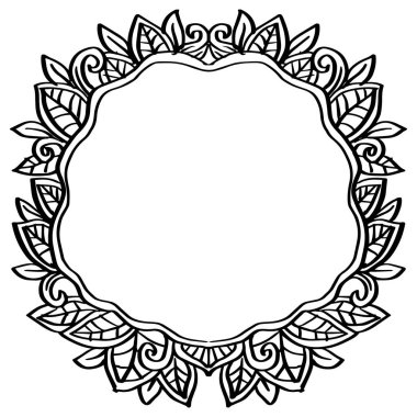 Çiçek karalama elementleri arka planı. El çizimi çizimi.