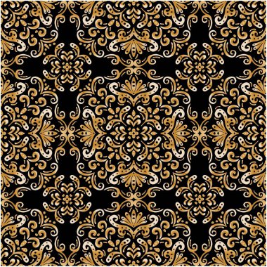 Lüks, pürüzsüz mandala etnik dekoratif süs..