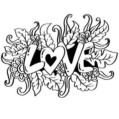 Çiçek karalamak aşk yazısıyla