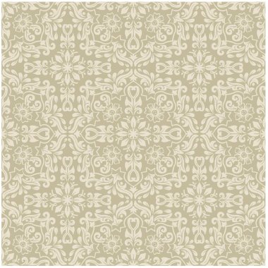 Arap tarzında kusursuz desenli çiçek süsü.