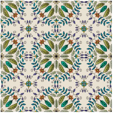 Dikişsiz desen çiçek süsleme arka plan