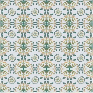 Sanat arınma tarzında kusursuz desenli çiçek süsü..