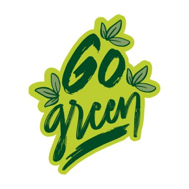  Yeşil Harf Tasarımı. Ekoloji kavramı.