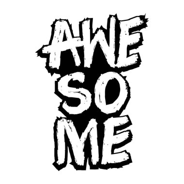 Harika el yazısı. Poster sloganı.