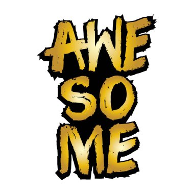 Harika el yazısı. Poster sloganı.